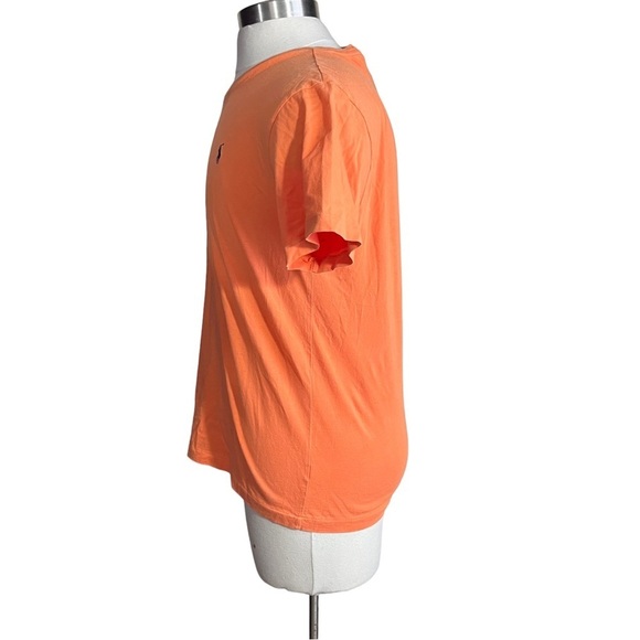 Lot Of 2 Polo Ralph Lauren Orange & Navy Short Sleeve Pony V-Neck T-Shirts Sz Sm - Picture 6 of 16
